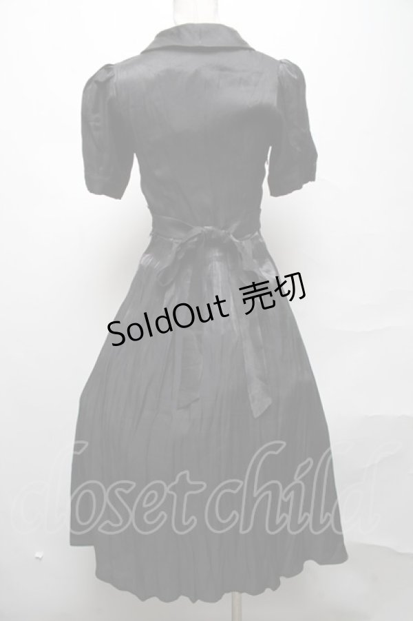 画像2: DARK IN LOVE / Glamorous sparkling queen lapel party dress S 黒 S-25-04-01-059-PU-TO-HR-ZS (2)