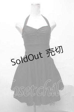 画像: KILLSTAR / ホルターネックワンピース  黒 S-25-04-01-061-PU-OP-HR-ZS