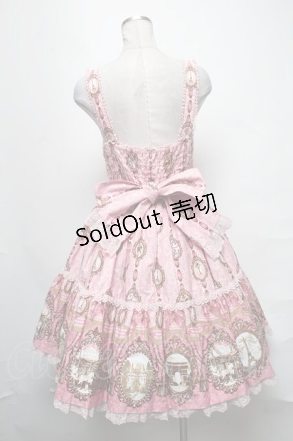 画像2: Angelic Pretty / カメオウィンドウティアードジャンパースカート  ピンク S-25-04-01-063-AP-OP-AS-ZS (2)