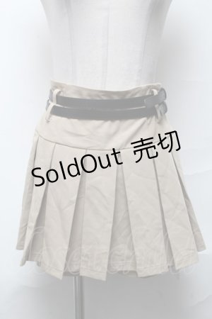 画像: evelyn / プリーツスカパン  ベージュ S-25-04-01-082-LO-SK-AS-ZS