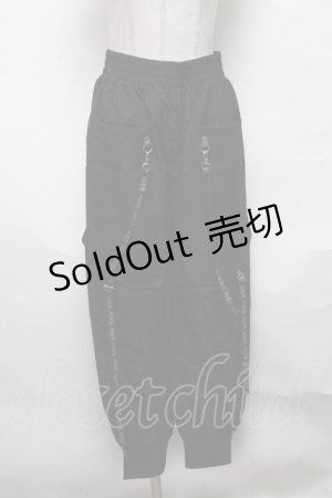 画像: NieR Clothing / カーゴパンツ  黒 S-25-04-01-086-PU-PA-HR-ZS