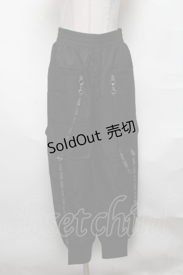 画像1: NieR Clothing / カーゴパンツ  黒 S-25-04-01-086-PU-PA-HR-ZS (1)