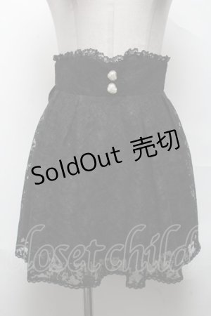 画像: Secret Honey / レーススカパン  黒 S-25-04-01-088-CA-PA-AS-ZS