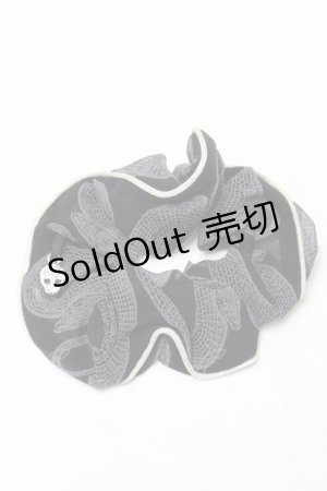画像: HYSTERIC GLAMOUR / スカルチャーム付きシュシュ  黒 S-25-04-01-011-PU-AC-HR-ZS
