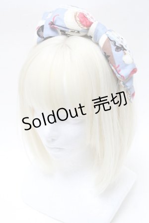 画像: metamorphose / Wonder Card リボンカチューシャ  サックス S-25-04-01-015-ME-AC-AS-ZS
