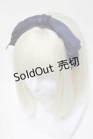 画像: LOLITA / リボンカチューシャ  紺 S-25-04-01-023-LO-TO-AS-ZS