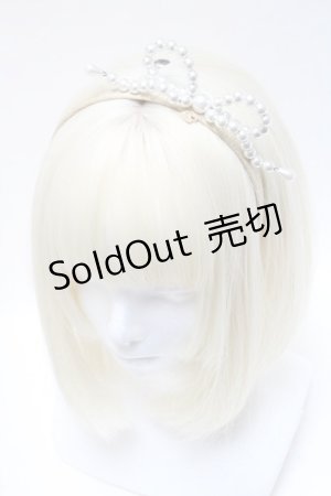 画像: MILK / パールリボンカチューシャ  ゴールドｘパール S-25-04-01-026-ML-AC-AS-ZS