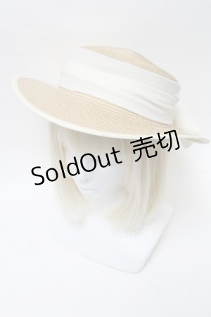 画像: an another angelus / 配色ブリムバックリボンキャノチェ  オフ S-25-04-01-031-CA-AC-HR-ZS