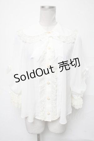 画像: Angelic Pretty / Sugaryシフォンブラウス  オフ S-25-04-03-050-AP-BL-HR-ZS