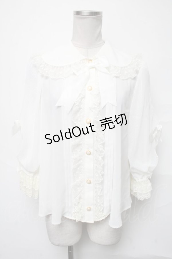 画像1: Angelic Pretty / Sugaryシフォンブラウス  オフ S-25-04-03-050-AP-BL-HR-ZS (1)
