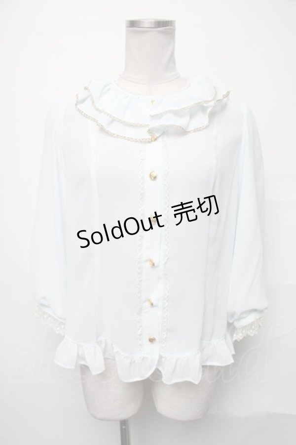 画像1: Angelic Pretty / Moonlightブラウス  サックス S-25-04-03-053-AP-BL-HR-ZS (1)