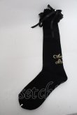 画像1: Angelic Pretty / プリンセスロゴオーバーニー  黒 S-25-04-03-007-AP-ZA-HR-ZS (1)