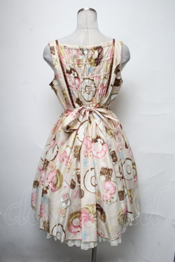 画像2: Angelic Pretty / Baked Sweets Paradeジャンパースカート  ベージュ S-25-04-03-071-AP-OP-HR-ZS (2)