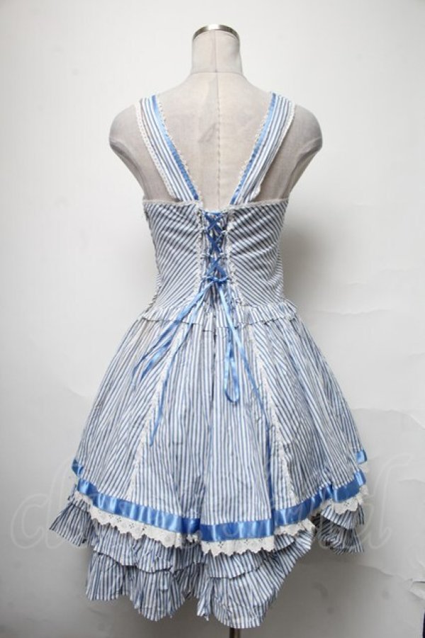画像2: Angelic Pretty / Pure Memoryジャンパースカート  サックス S-25-04-03-076-AP-OP-HR-ZS (2)