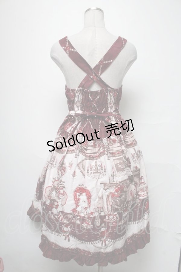 画像2: ALICE and the PIRATES / Kitten’s Wonder Night Tea Party柄セット  ボルドー S-25-04-03-078-PA-OP-HR-ZS (2)