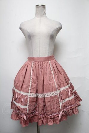 画像: Angelic Pretty / レースピンタックスカート  ピンク S-25-04-03-080-AP-SK-AS-ZS
