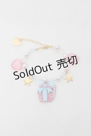 画像: Angelic Pretty / プレゼントBOXブレスレット  ピンク S-25-04-03-015-AP-AC-AS-ZS