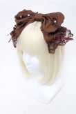 画像1: Angelic Pretty / エレガントワイヤーパールカチューシャ  ブラウン S-25-04-03-025-AP-ZA-HR-ZS (1)