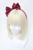 画像1: Angelic Pretty / ななめシフォンカチューシャ  ボルドー S-25-04-03-030-AP-AC-HR-ZS (1)