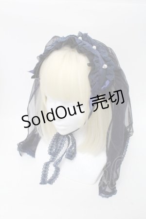 画像: Angelic Pretty / シスターベールヘッドドレス  紺 S-25-04-03-035-AP-AC-HR-ZS