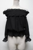 画像1: Ank Rouge / シフォントップス  黒 S-25-04-05-045-CA-TO-AS-ZS (1)