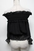画像2: Ank Rouge / シフォントップス  黒 S-25-04-05-045-CA-TO-AS-ZS (2)