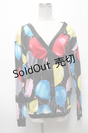 画像: MILKBOY / Happinessバルーンロングカーデ  黒 S-25-04-05-054-MB-TO-AS-ZS