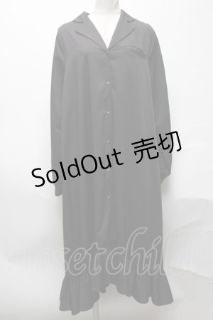 画像: jouetie / シャツワンピース  黒 S-25-04-05-056-EL-OP-AS-ZS