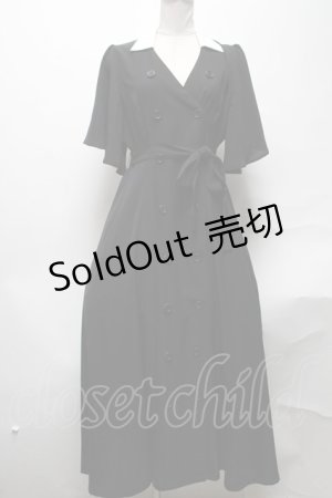 画像: jouetie / シャツワンピース  黒ｘ白 S-25-04-05-057-EL-OP-AS-ZS