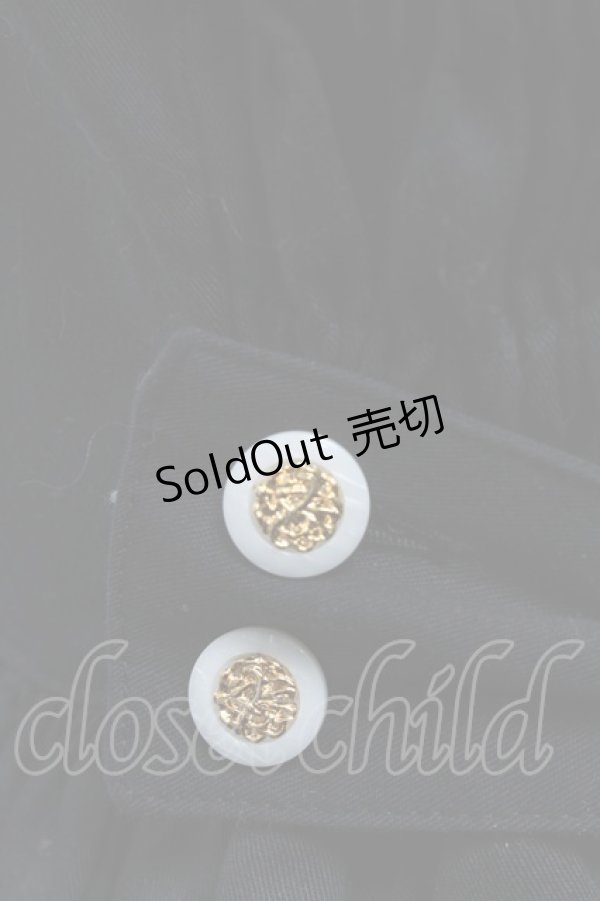 画像7: metamorphose / フローレンスケープ付きジャンパースカート  黒ｘ白 S-25-04-05-063-ME-OP-HR-ZS (7)