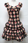 画像1: Emily Temple cute / カップケーキワンピース  黒 S-25-04-05-064-ET-OP-HR-ZS (1)
