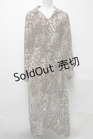 画像: jouetie / シャツワンピース  レオパード S-25-04-05-067-EL-OP-AS-ZS