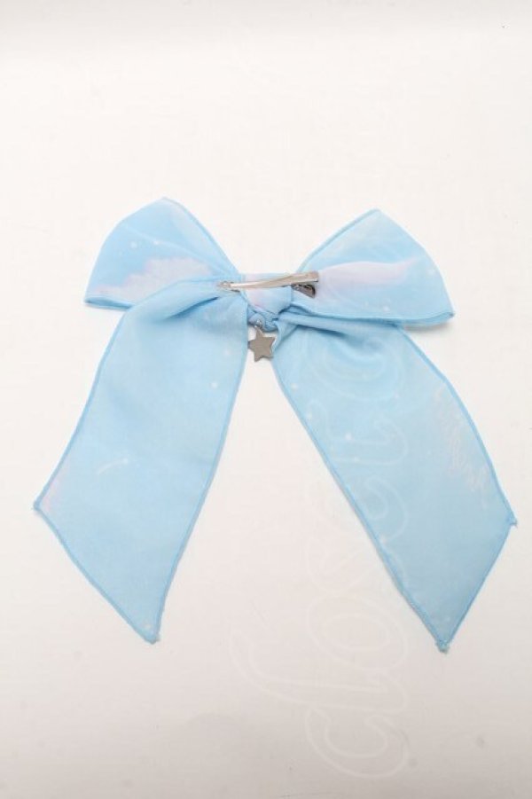 画像2: Angelic Pretty / Misty Skyリボンクリップ  サックス S-25-04-05-007-AP-AC-AS-ZS (2)