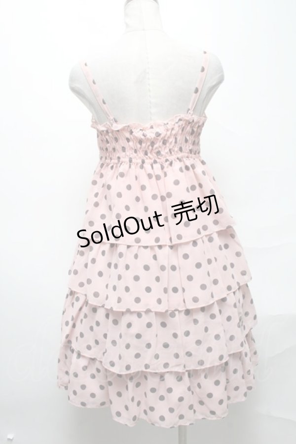 画像2: Emily Temple cute / シフォンドットキャミワンピース  ピンク S-25-04-05-071-ET-OP-HR-ZS (2)