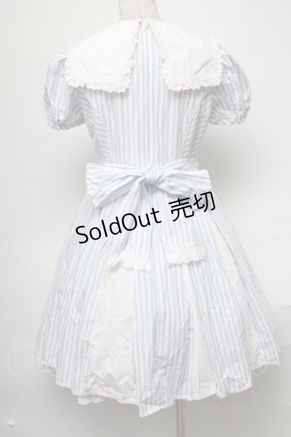 画像2: Angelic Pretty / Airyストライプワンピース  サックスｘ白 S-25-04-05-074-AP-OP-AS-ZS (2)