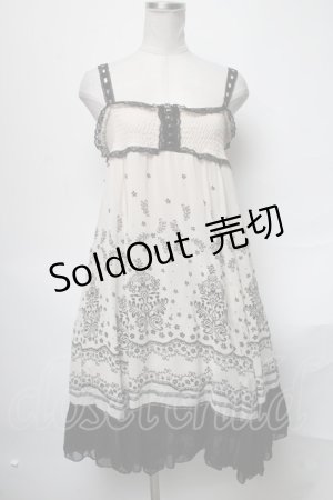 画像: axes femme / フロッキーシフォンチュニック  キナリ S-25-04-05-079-AX-OP-HR-ZS