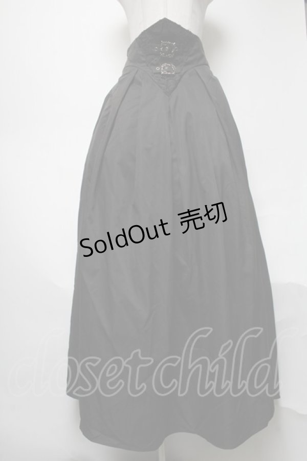 画像1: DARK IN LOVE / Gothic retro pattern long skirt M 黒 S-25-04-05-081-PU-SK-HR-ZS (1)