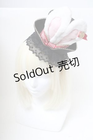 画像: Angelic Pretty / Magical Night Theater Hatカチューシャ  黒ｘ白 S-25-04-05-009-AP-AC-AS-ZS