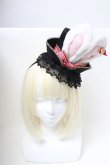 画像2: Angelic Pretty / Magical Night Theater Hatカチューシャ  黒ｘ白 S-25-04-05-009-AP-AC-AS-ZS (2)