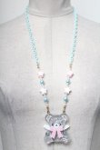 画像2: Angelic Pretty / Milkyベアーネックレス  サックス S-25-04-05-012-AP-AC-AS-ZS (2)