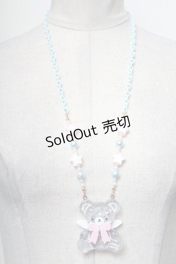 画像2: Angelic Pretty / Milkyベアーネックレス  サックス S-25-04-05-012-AP-AC-AS-ZS (2)