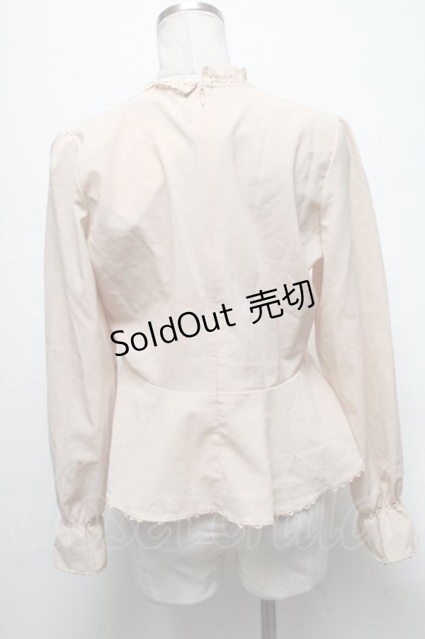 画像2: an another angelus / ペプラムブラウス  ベージュ S-25-04-05-028-CA-BL-HR-ZS (2)