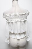 画像2: Ank Rouge / シフォントップス  白 S-25-04-05-033-CA-TO-AS-ZS (2)