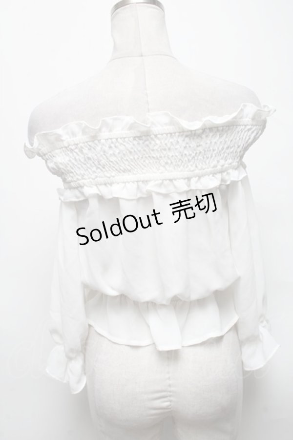 画像2: Ank Rouge / シフォントップス  白 S-25-04-05-033-CA-TO-AS-ZS (2)