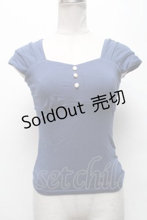 画像: an another angelus / ビスチェ風カットソー  紺 S-25-04-05-038-CA-TO-HR-ZS
