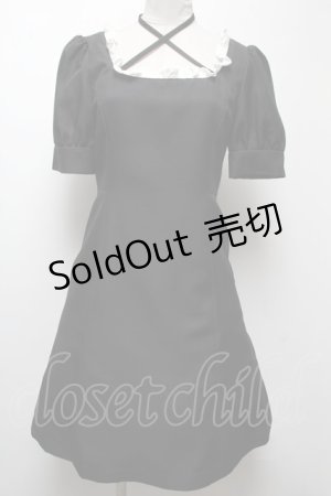 画像: MILK / Mary dress  黒ｘ白 S-25-04-06-053-ML-OP-AS-ZS