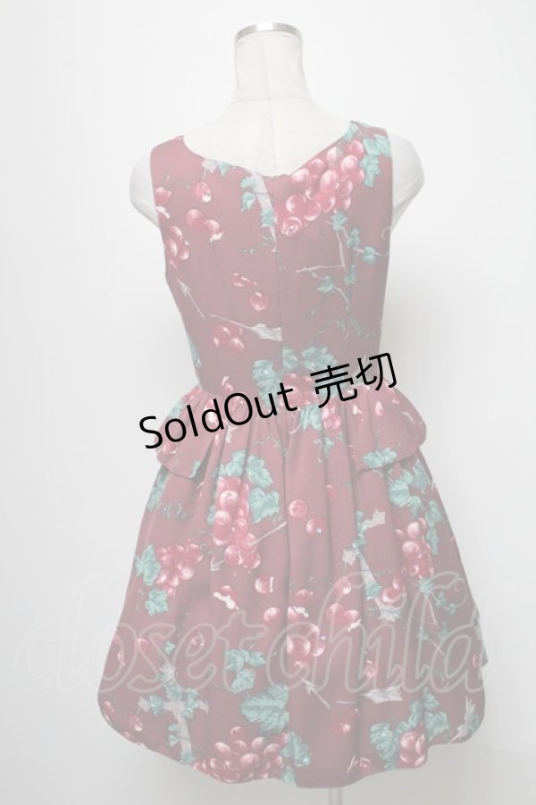 画像2: 【SALE】MILK / ぶどうの神話ドレス  ワイン S-25-04-06-065-ML-OP-AS-ZT178 (2)