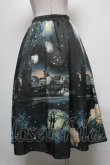 画像2: axes femme Nostalgic / 幻想街柄ロングスカート  グリーン S-25-04-06-079-LO-SK-HR-ZS (2)