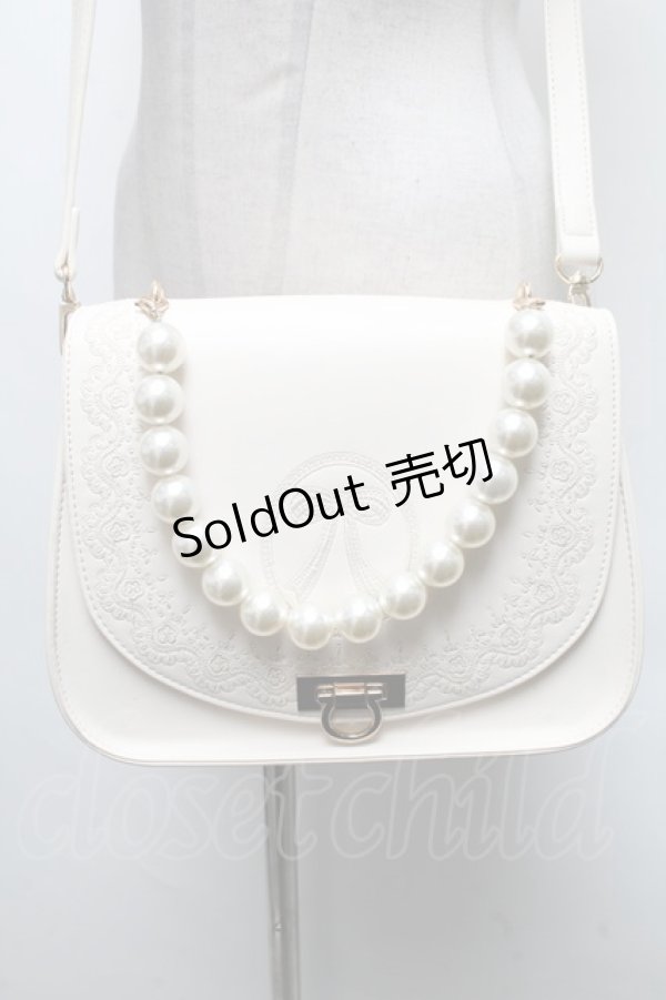 画像1: axes femme POETIQUE / リボン刺繍バッグ  ベージュ S-25-04-06-008-AX-BG-HR-ZS (1)