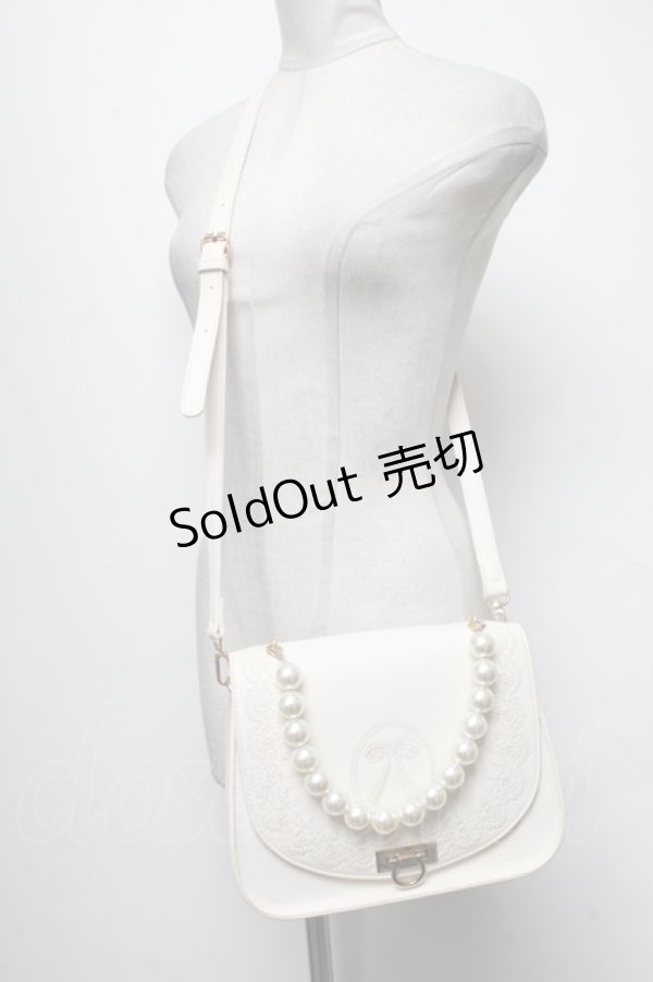 画像2: axes femme POETIQUE / リボン刺繍バッグ  ベージュ S-25-04-06-008-AX-BG-HR-ZS (2)